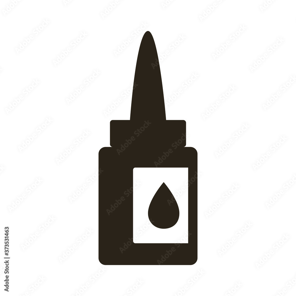 medicine drug dropper silhouette style icon medicine drug dropper silhouette style icon