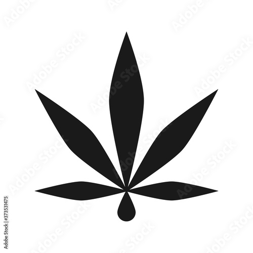 Cannabis Leaf CBD Hemp Oil Icon