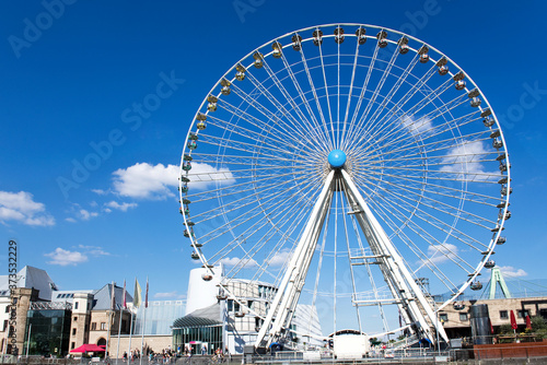 Riesenrad  Himmel  Wolken