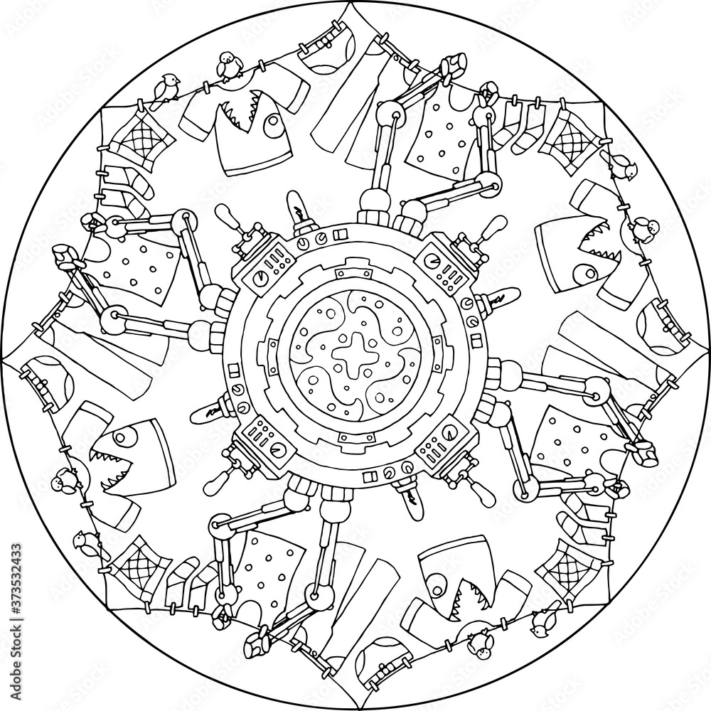 Obraz premium Mandala Laundromatic