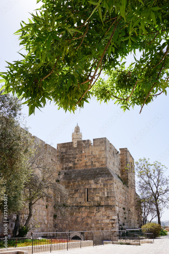 Tower of david and Jerusalem walls Tower of david and Jerusalem walls