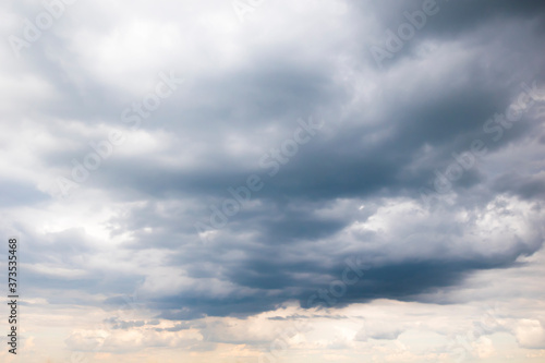 Dramatic view on the sky with clouds