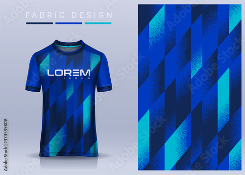 Fabric textile for Sport t-shirt ,Soccer jersey mockup for football club. uniform front and back view.