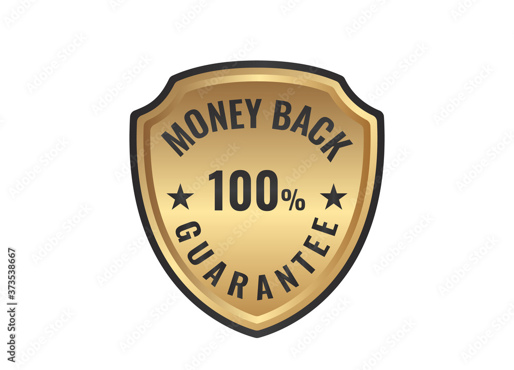 100% Money Back Guarantee stamp 