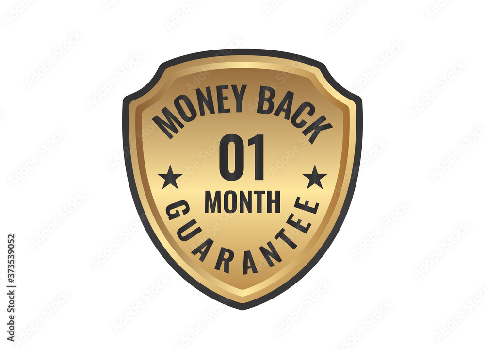 1 month Money Back Guarantee vector image