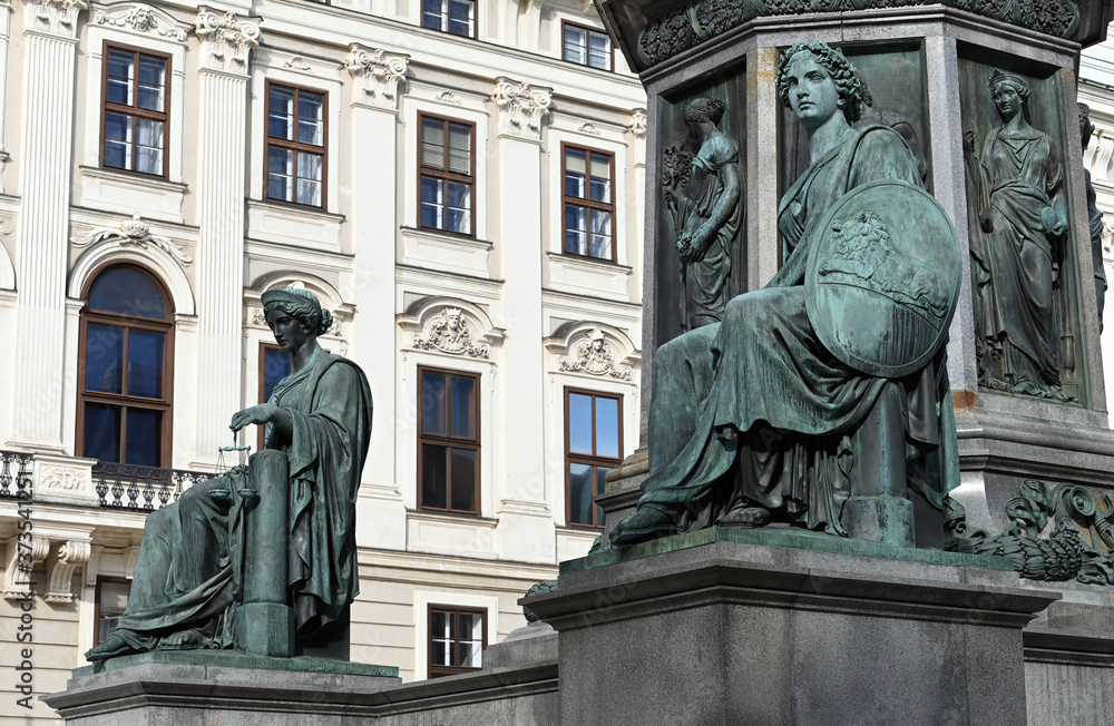 monument to Emperor Franz I detail in Vienna Austria