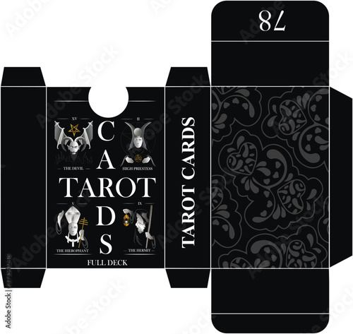 box packaging for tarot cards