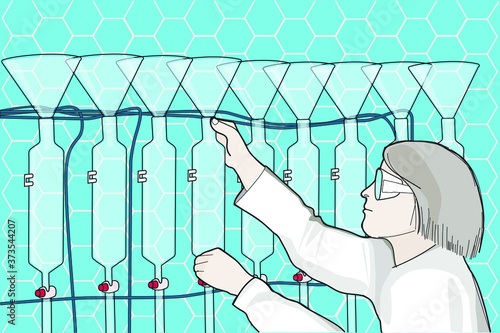 mujer científica en un laboratorio