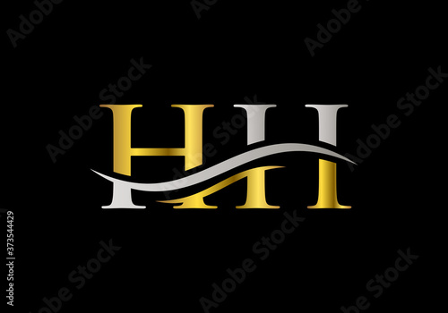 Linked HH Logo for business and company identity. Creative Letter HH Logo Vector Template.
