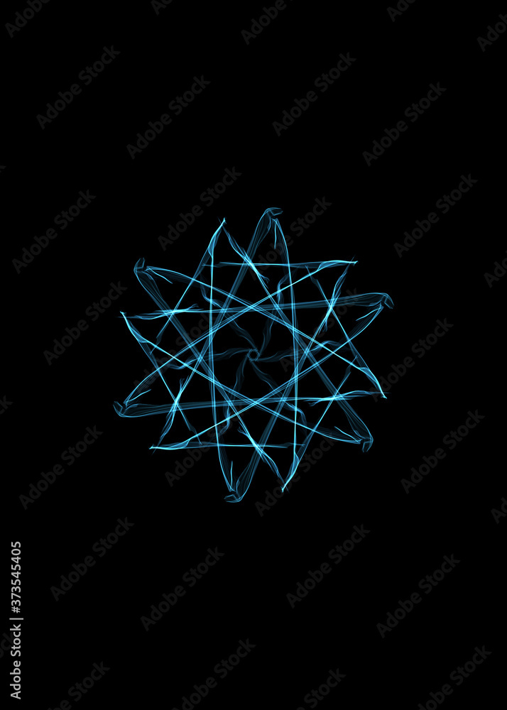 Rendering abstract fractal flower pattern background Rendering abstract fractal flower pattern background