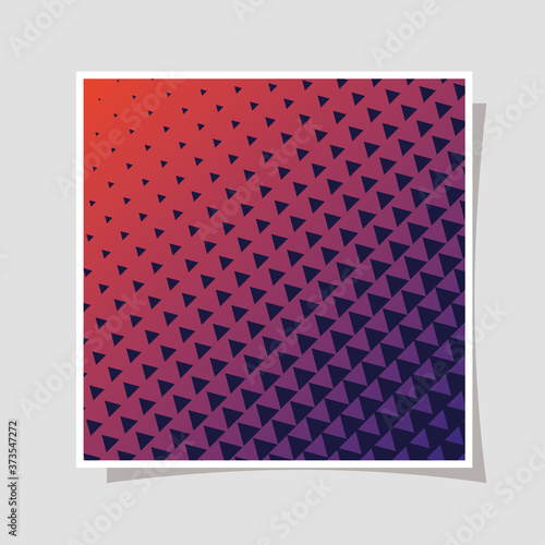 Purple with pink gradient and pattern background frame design Abstract texture art and wallpaper theme Vector illustration