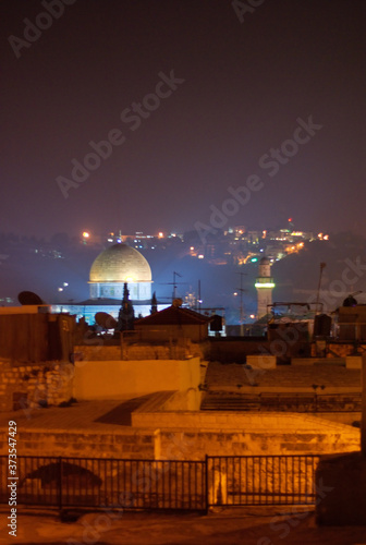 Wallpaper Mural Jerusalem temple mount panorama at night Torontodigital.ca