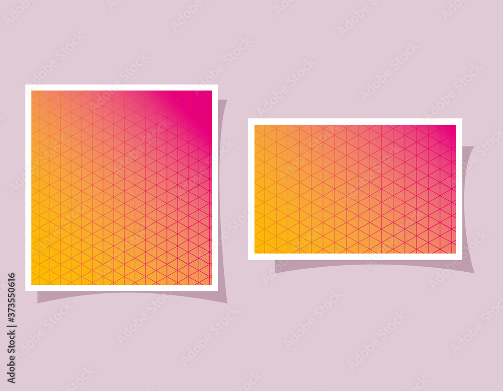 yellow with pink gradient and pattern backgrounds frames design Abstract texture art and wallpaper theme Vector illustration