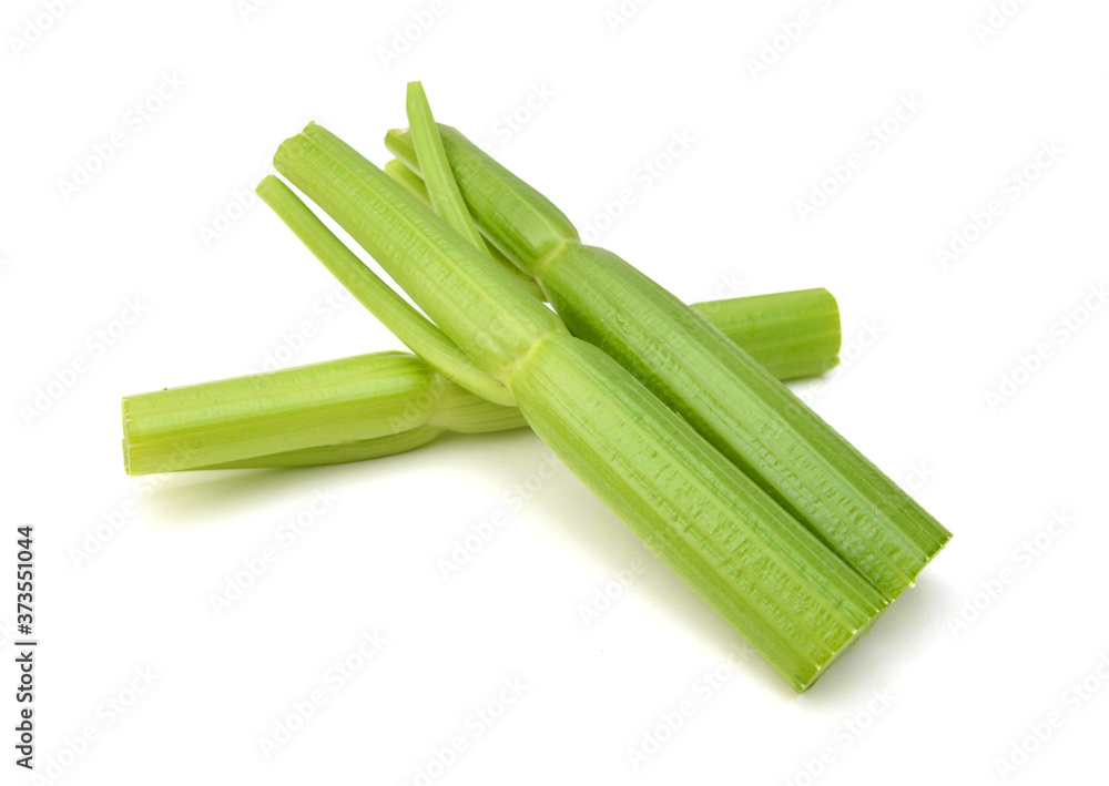Stack Celery on White Background Stack Celery on White Background