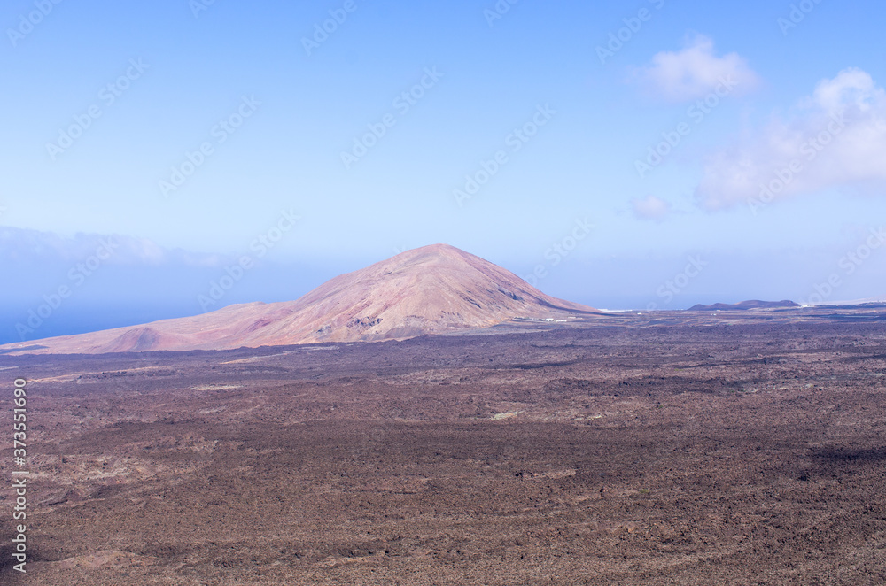 Volcanic landscape of Lanzarote Island, Spain