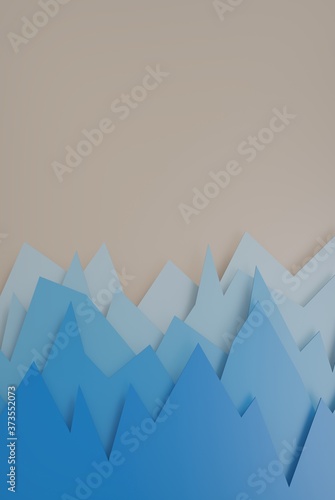 vertical 3d render Of Some Colorful Charts For Comparison
