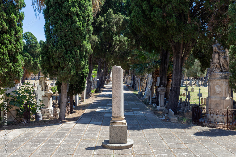 Monumental Cemetery of Bonaria in Cagliari