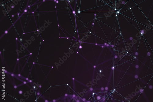 Creative purple polygonal wallpaper