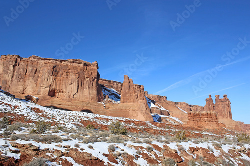 Park Avenue in the Arches national Park, Utah 