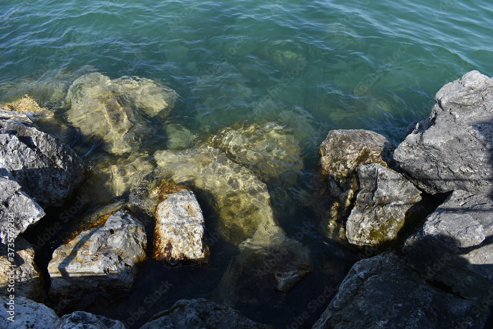 rocks in the sea