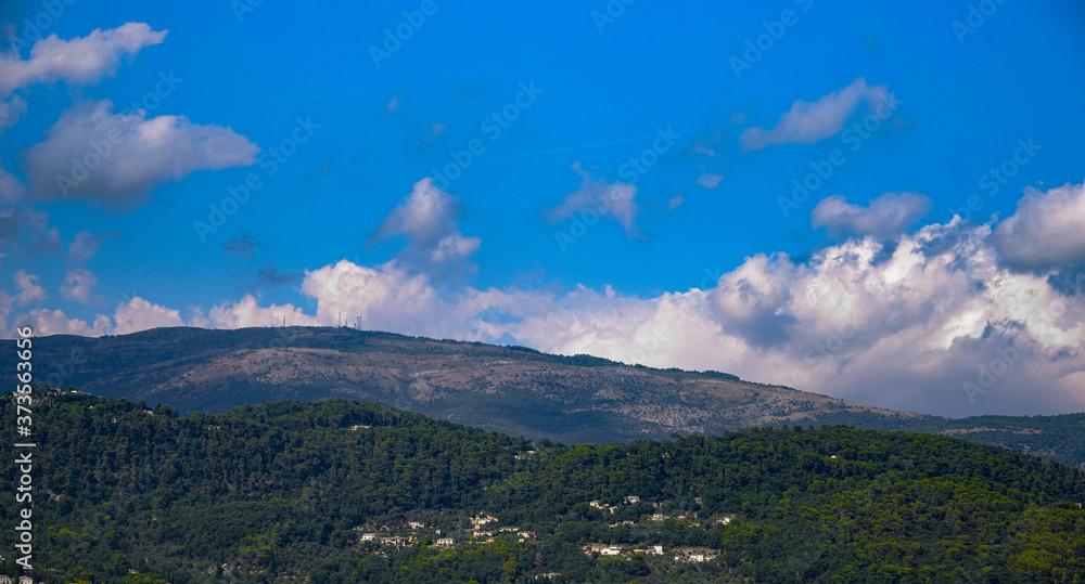 view of a hill from peymande
