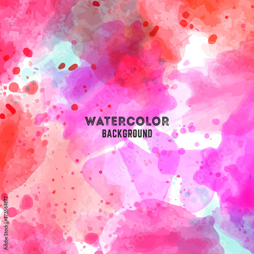 Unique Watercolor Background Vector Design