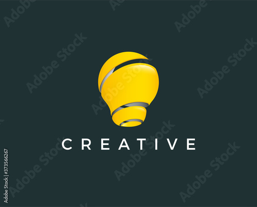 minimal idea logo template - vector illustration