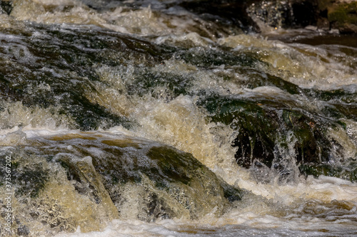 Rapids on the river.Natural scene from Wisconsin