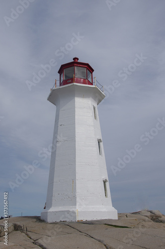 Peggys Cove Lighthouse  Nova Scotia  Canada