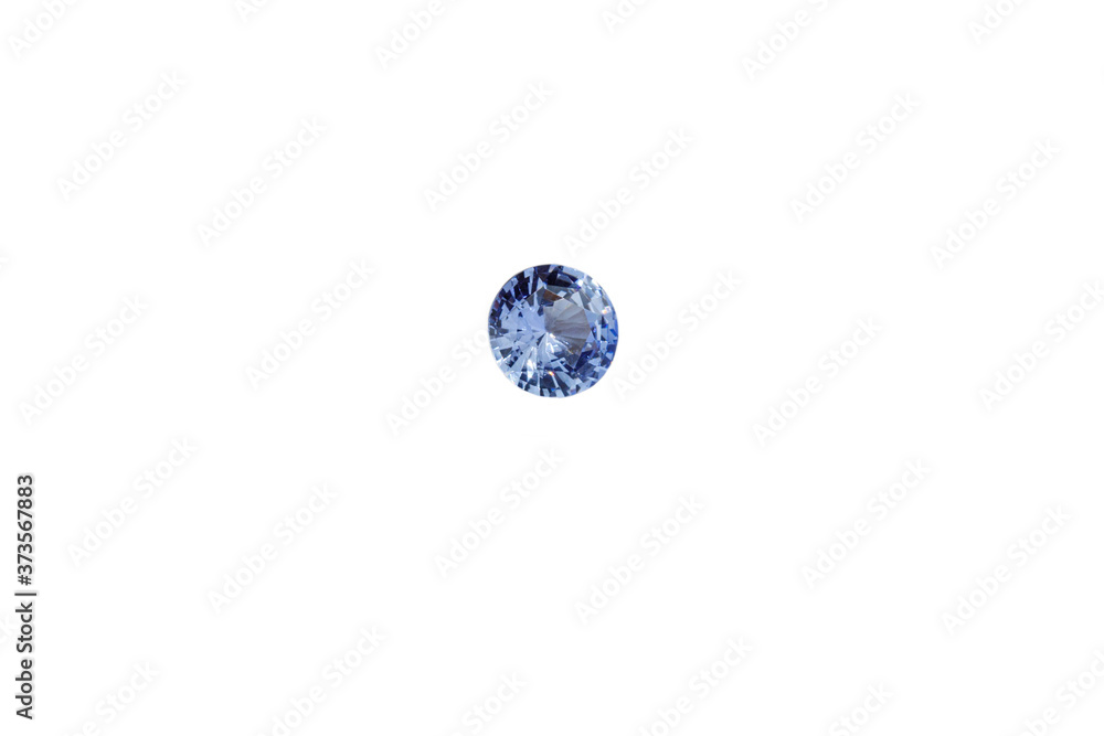 macro stone Sapphire mineral on a white background macro stone Sapphire mineral on a white background