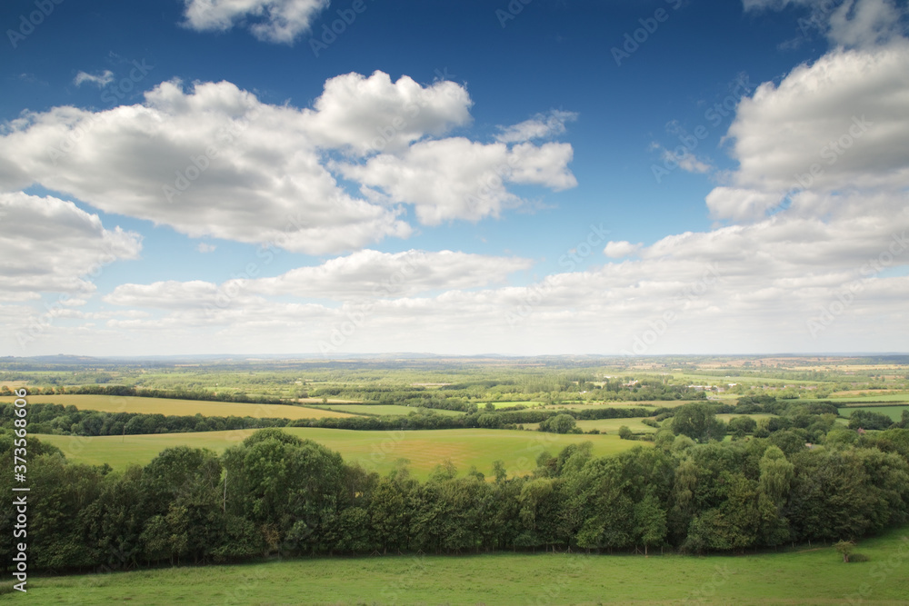Impressive views across the countryside