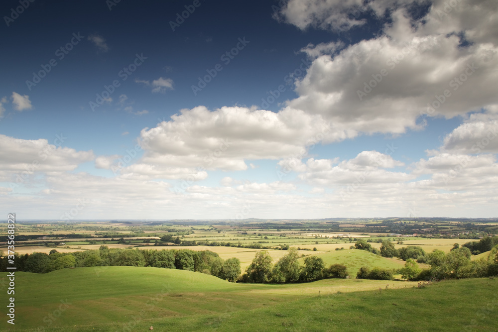 Impressive views across the countryside