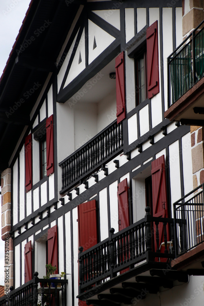 Typical Basque house in the North of Navarre