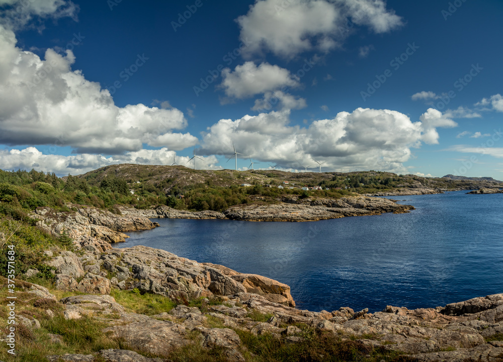 Fototapeta premium Songnestrand Egersund old small town