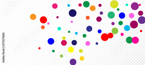 Rainbow Confetti Hipster Vector Background. 