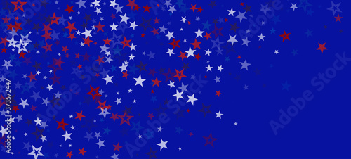 National American Stars Vector Background. USA President's 4th of July Labor Veteran's Independence 11th of November Memorial Day 