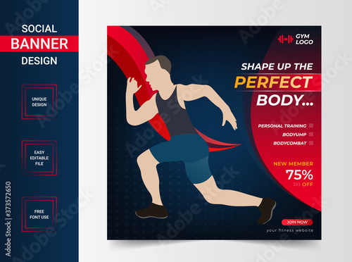 Social Banner Design vector file