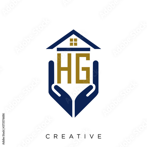 hg home logo design vector icon symbol