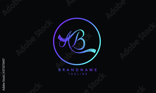 Alphabet letters Initials Monogram logo AB, BA, A and B