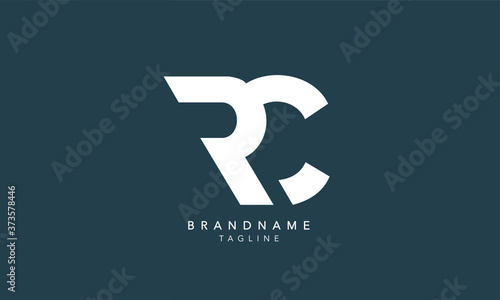Alphabet letters Initials Monogram logo RC, CR, R and C