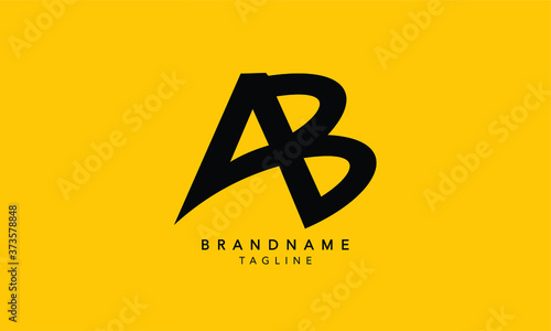 Alphabet letters Initials Monogram logo AB, BA, A and B