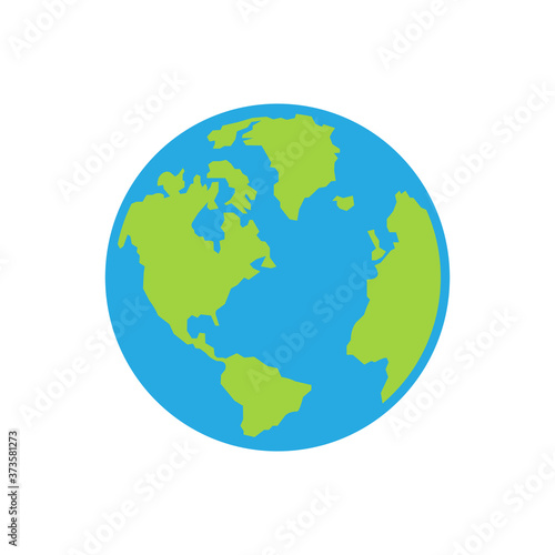 Earth vector. Logo icon vector illustration.