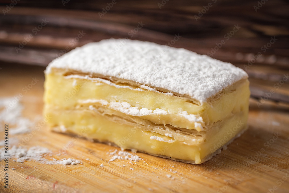 puff pastry with cream