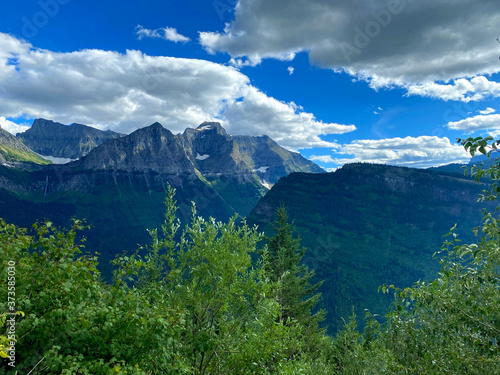 Glacier National Park mountainous landscape