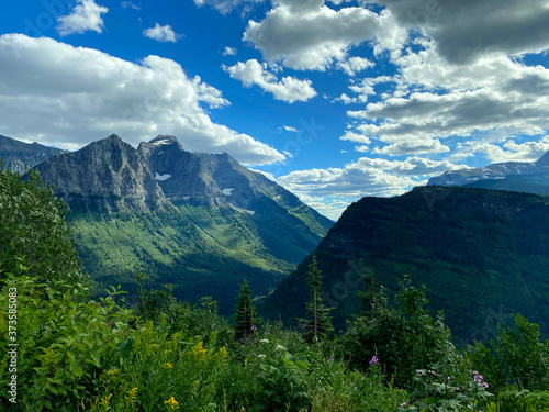 Glacier national park landscape