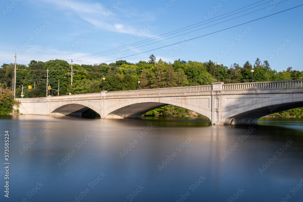 Parkhill st bridge over Ottonabee river Peterborough 