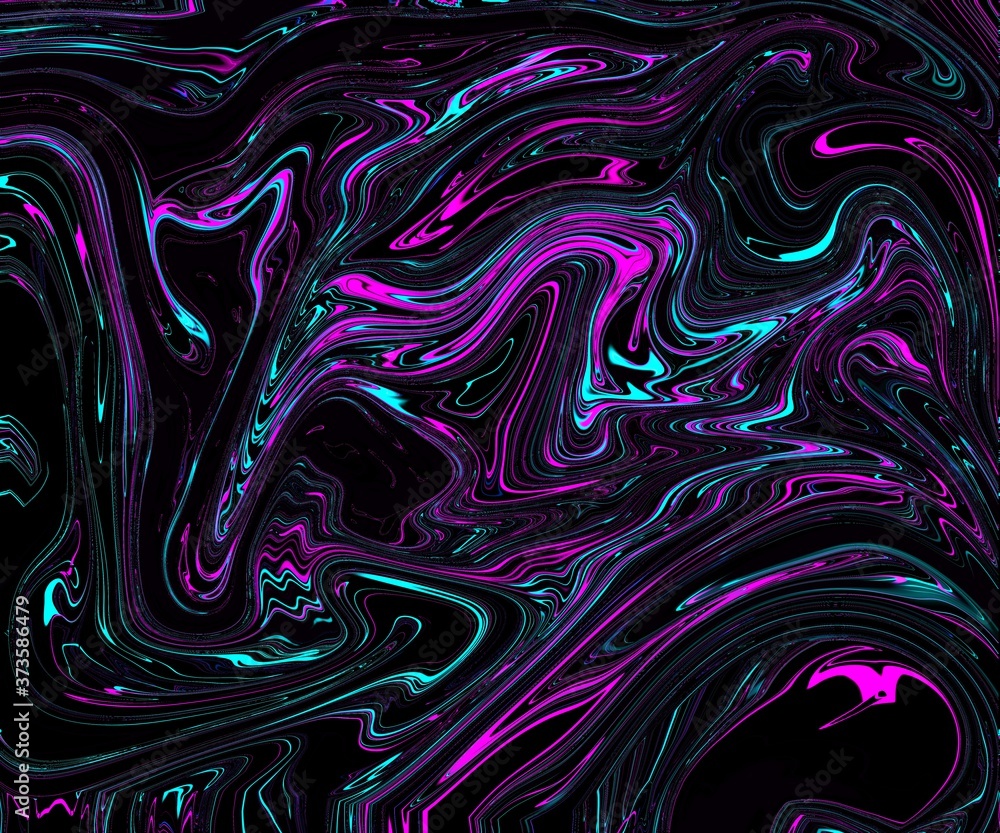 Obraz premium blue pink psychedelic swirl trippy artwork abstract acrylic background