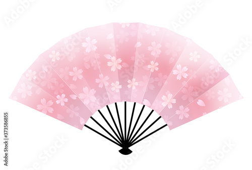 桜　扇子　年賀状　アイコン