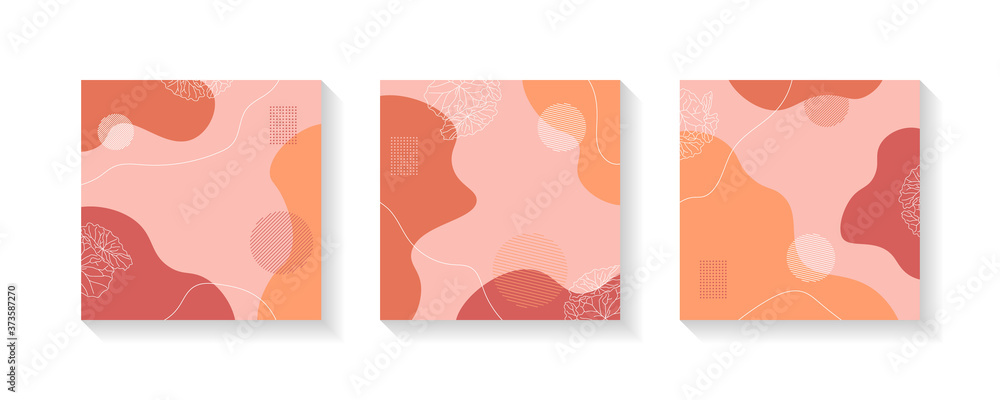Set of abstract creative backgrounds. Dynamic artistic banner. Design templates for social media posts and stories. Vector Set of abstract creative backgrounds. Dynamic artistic banner. Design templates for social media posts and stories. Vector