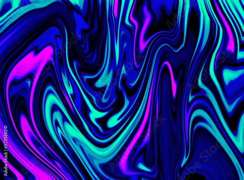 Fototapeta Naklejka Na Ścianę i Meble -  iridescent rainbow psychedelic swirl trippy artwork abstract acrylic background